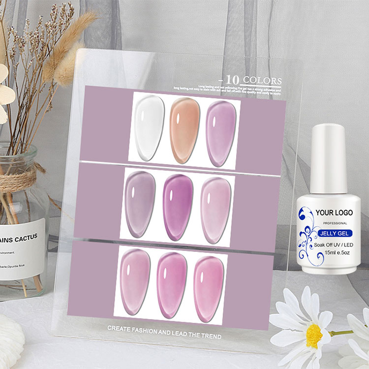 15 ml -es jég rózsaszín fehér zselés körömgél lengyel révén