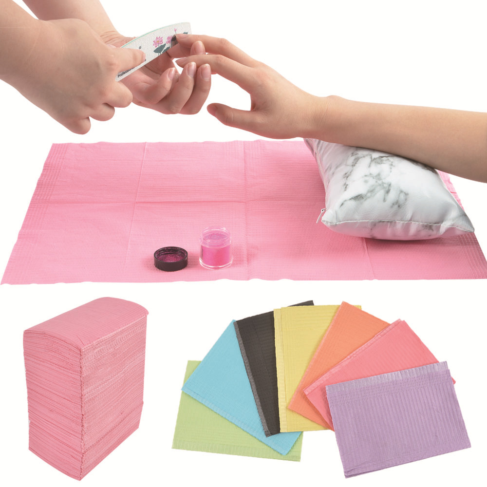 Vízálló Nail Tips Art asztali törölközők